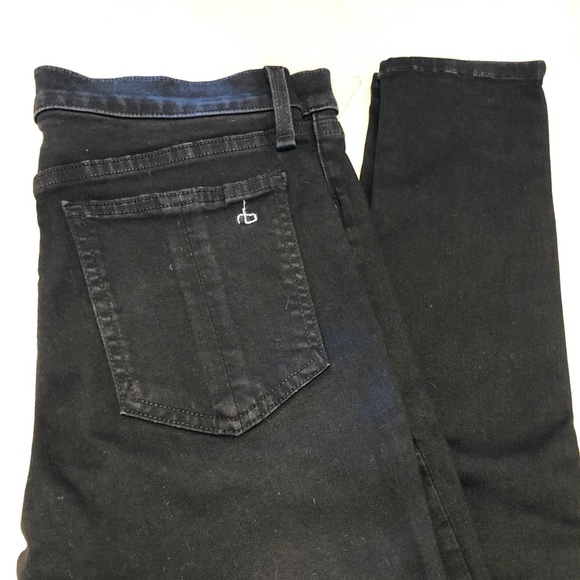 Rag & Bone High Rise Skinny Black Sz. 29 - Picture 7 of 10